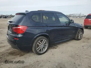 2017 BMW X3 xDrive35i with VIN 5UXWX7C58H0S18350, listed as a Copart auction lot 45501575 with 86,262 mi miles and Salvage Title. Bid and sale history available at DreamBid. Image 3.