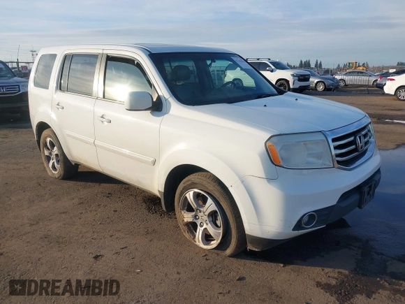 2014 Honda Pilot EX-L with VIN 5FNYF3H57EB025702, listed as a IAAI auction lot 41242826 with 190,503 mi miles. Bid and sale history available at carsss.com. Image 1.
