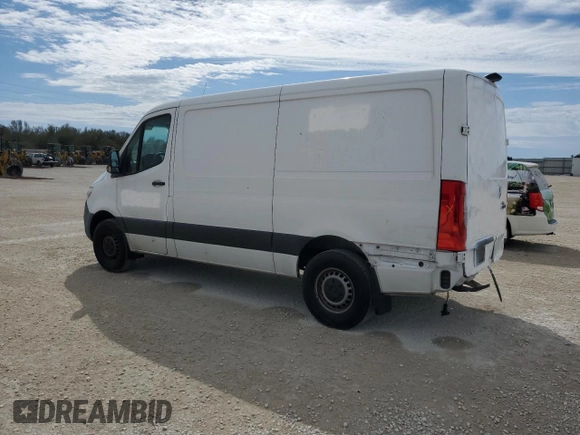 2021 Mercedes-Benz Sprinter Cargo with VIN W1Y70BGY1MT061122, listed as a Copart auction lot 45013915 with 58,631 mi miles and Salvage Title. Bid and sale history available at carsss.com. Image 2.