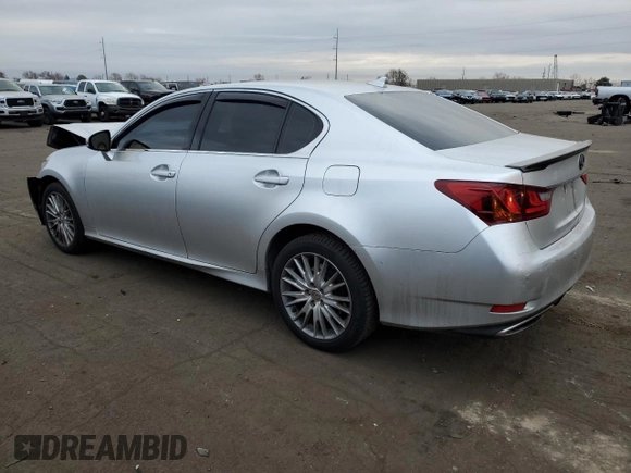 2013 Lexus GS 350 with VIN JTHCE1BL1D5002696, listed as a Copart auction lot 45963774 with 120,107 mi miles and Salvage Title. Bid and sale history available at DreamBid. Image 2.