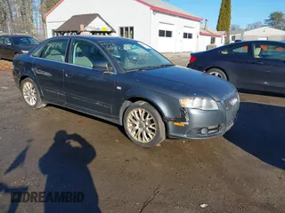 2008 Audi A4 2.0T with VIN WAUDF78E28A138683, listed as a IAAI auction lot 41126848 with 135,225 mi miles. Bid and sale history available at carsss.com. Image 1.