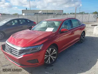 2021 Volkswagen Passat 2.0T SE with VIN 1VWSA7A30MC007748, listed as a IAAI auction lot 41843136 with 34,467 mi miles. Bid and sale history available at carsss.com. Image 16.