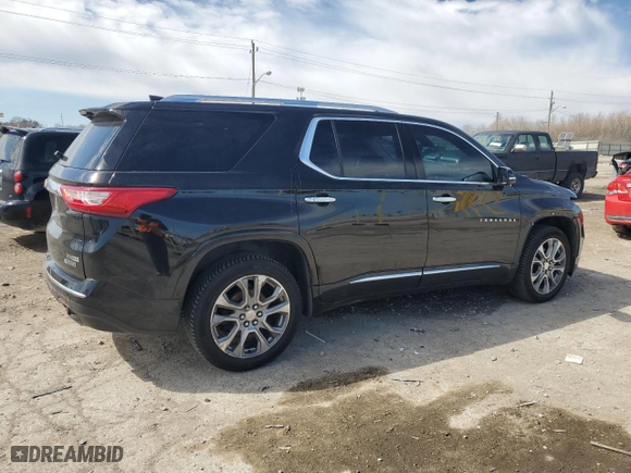 2018 Chevrolet Traverse Premier with VIN 1GNERKKW9JJ172720, listed as a Copart auction lot 49120525 with 166,186 mi miles and Salvage Title. Bid and sale history available at carsss.com. Image 3.
