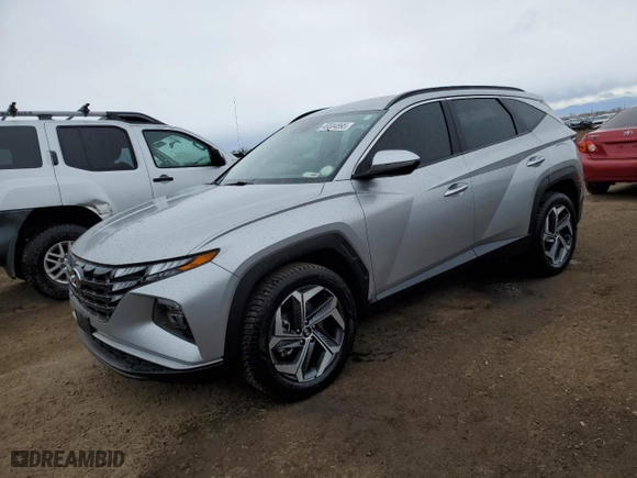 2022 Hyundai Tucson SEL with VIN 5NMJFCAE6NH010103, listed as a Copart auction lot 49314895 with 45,581 mi miles and Salvage Title. Bid and sale history available at carsss.com. Image 1.