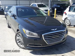 2017 Genesis G80 3.8L with VIN KMHGN4JE7HU170485, listed as a Copart auction lot 47549640 with 39,163 mi miles and . Bid and sale history available at carsss.com. Image 1.