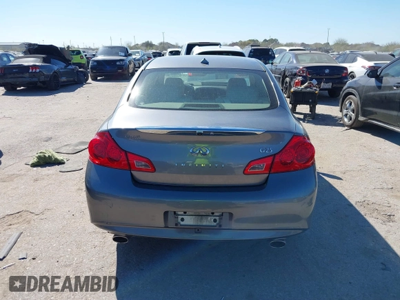 2012 Infiniti G25 Sedan Journey with VIN JN1DV6AP1CM810786, listed as a IAAI auction lot 41764178 with 1 mi miles. Bid and sale history available at carsss.com. Image 15.
