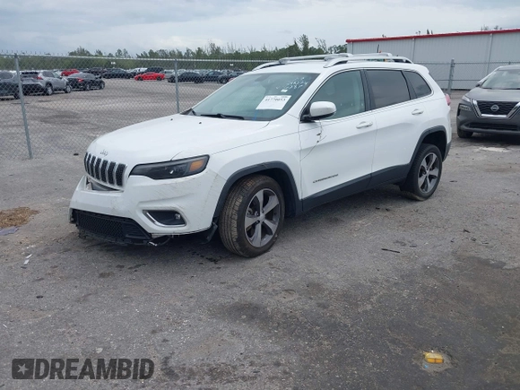 2019 Jeep Cherokee Limited with VIN 1C4PJLDB3KD346287, listed as a IAAI auction lot 41770053 with 75,172 mi miles and . Bid and sale history available at DreamBid. Image 2.