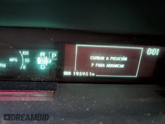 2011 Toyota Prius I with VIN JTDKN3DUXB0318512, listed as a Copart auction lot 82450914 with 193,951 mi miles and Salvage Title. Bid and sale history available at DreamBid. Image 9.
