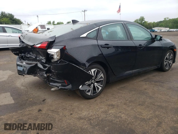 2017 Honda Civic EX-L with VIN 19XFC1F73HE201731, listed as a Copart auction lot 60104785 with 63,932 mi miles and Salvage title. Bid and sale history available at DreamBid. Image 3.