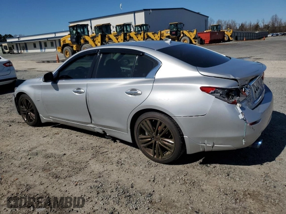 2016 Infiniti Q50 Premium with VIN JN1EV7AR7GM346372, listed as a Copart auction lot 48469255 with 97,236 mi miles and Salvage Title. Bid and sale history available at DreamBid. Image 2.
