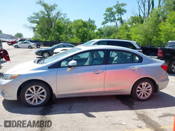 2012 Honda Civic EX-L with VIN 19XFB2F95CE048370, listed as a IAAI auction lot 42209529 with 112,700 mi miles and . Bid and sale history available at DreamBid. Image 14.