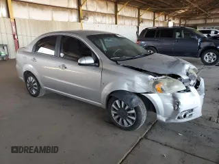 2009 Chevrolet Aveo 2LT with VIN KL1TG56E29B607616, listed as a Copart auction lot 62552825 with 118,947 mi miles and Salvage title. Bid and sale history available at DreamBid. Image 4.