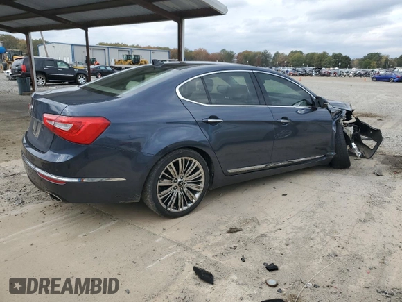 2014 Kia Cadenza Limited with VIN KNALN4D75E5153722, listed as a Copart auction lot 78716824 with 91,411 mi miles and Clean Title. Bid and sale history available at carsss.com. Image 3.