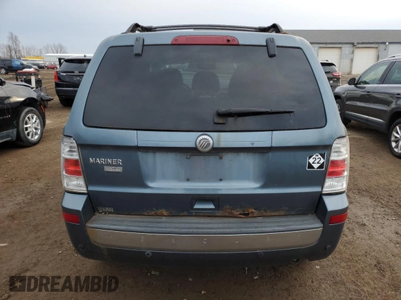 2010 Mercury Mariner Premier with VIN 4M2CN8H77AKJ13491, listed as a Copart auction lot 81636504 with 165,091 mi miles and Clean Title. Bid and sale history available at carsss.com. Image 6.