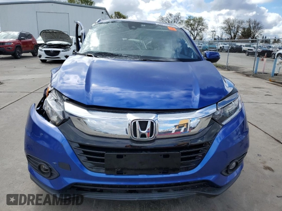 2021 Honda HR-V EX with VIN 3CZRU6H56MM750353, listed as a Copart auction lot 49117395 with Not Provided miles and Clean Title. Bid and sale history available at DreamBid. Image 5.