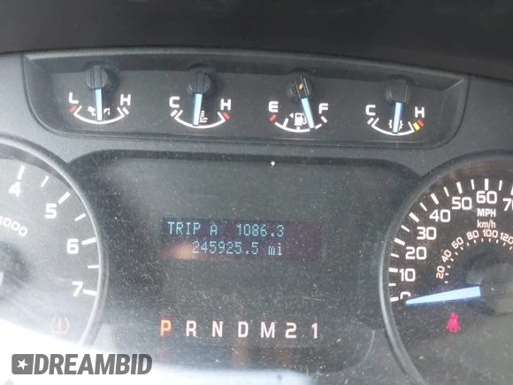 2011 Ford F-150 XL with VIN 1FTNF1CF6BKE10822, listed as a IAAI auction lot 41443960 with 245,925 mi miles and . Bid and sale history available at DreamBid. Image 7.