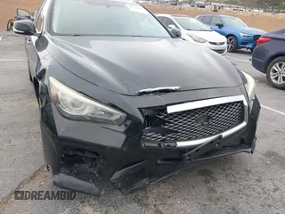 2014 Infiniti Q50 Hybrid Sport with VIN JN1AV7AP7EM691279, listed as a IAAI auction lot 41547805 with 127,325 mi miles and . Bid and sale history available at DreamBid. Image 6.