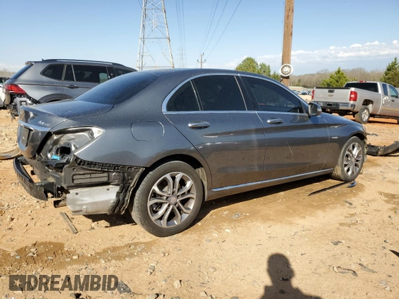 2017 Mercedes-Benz C 300 with VIN 55SWF4KB1HU208656, listed as a Copart auction lot 50159845 with 162,682 mi miles and Salvage title. Bid and sale history available at DreamBid. Image 3.