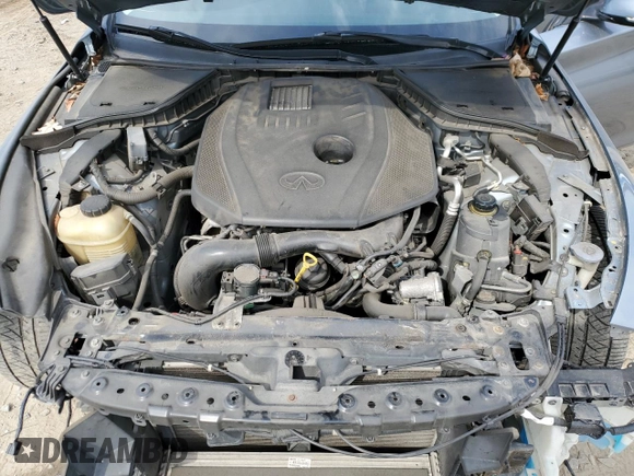 2016 Infiniti Q50 Premium with VIN JN1CV7AR7GM251091, listed as a Copart auction lot 49963495 with 77,833 mi miles and Salvage Title. Bid and sale history available at DreamBid. Image 11.