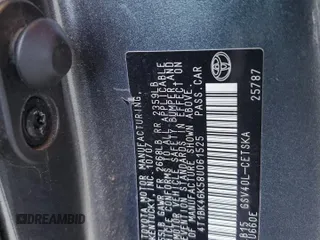 2008 Toyota Camry LE z VIN 4T1BK46K58U061525, wystawiony jako Copart lot #50753765 z przebiegiem 177 688 mil mil oraz Szkoda całkowita • Salvage title. Historia ofert i sprzedaży dostępna na DreamBid. Obrazek 12.