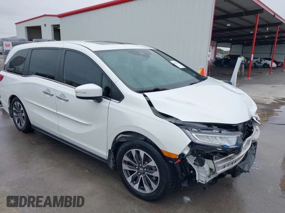 2022 Honda Odyssey EX-L with VIN 5FNRL6H79NB052769, listed as a IAAI auction lot 41568225 with 78,360 mi miles and . Bid and sale history available at DreamBid. Image 1.