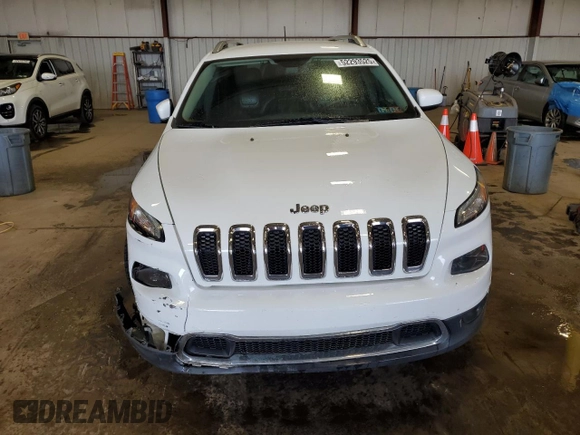 2015 Jeep Cherokee Limited with VIN 1C4PJLDBXFW765909, listed as a Copart auction lot 52293525 with 125,702 mi miles and Salvage Title. Bid and sale history available at DreamBid. Image 5.