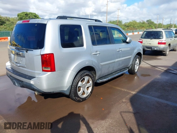 2013 Honda Pilot EX-L with VIN 5FNYF3H5XDB011291, listed as a IAAI auction lot 41266102 with 89,237 mi miles. Bid and sale history available at carsss.com. Image 4.