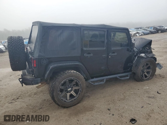 2015 Jeep Wrangler Unlimited Freedom with VIN 1C4BJWDG6FL568583, listed as a Copart auction lot 54266315 with Not provided miles and Salvage title. Bid and sale history available at DreamBid. Image 3.