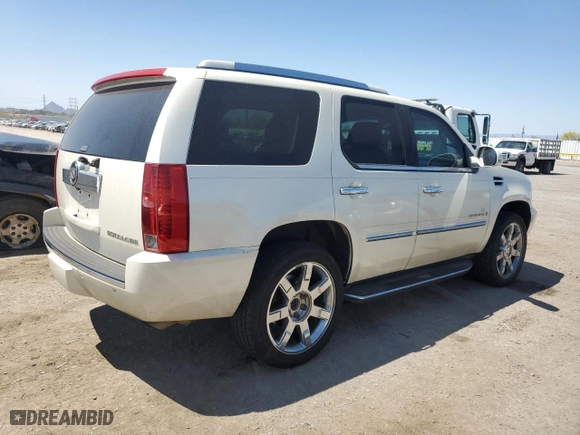 2008 Cadillac Escalade with VIN 1GYFK63808R199707, listed as a Copart auction lot 52154015 with 189,864 mi miles and Salvage Title. Bid and sale history available at carsss.com. Image 3.