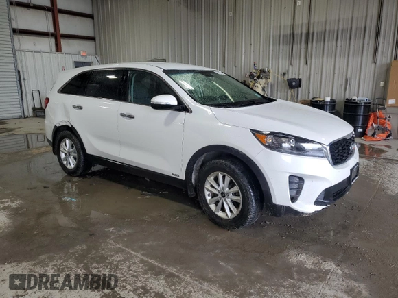 2019 Kia Sorento LX with VIN 5XYPGDA35KG461864, listed as a Copart auction lot 49346355 with 80,963 mi miles and Salvage Title. Bid and sale history available at DreamBid. Image 4.