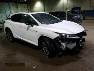 2022 Lexus RX 350 F Sport with VIN 2T2SZMDA6NC332624, listed as a Copart auction lot 42242135 with 28,817 mi miles and Clean title. Bid and sale history available at DreamBid. Image 4.