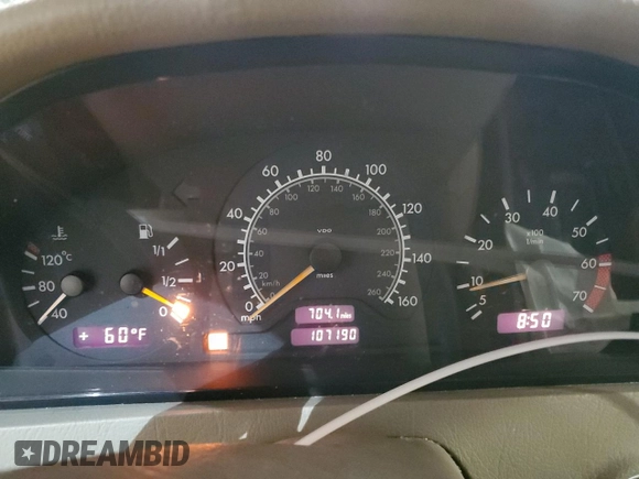 1999 Mercedes-Benz C 230/260/280/320 with VIN WDBHA24G5XA716110, listed as a Copart auction lot 51326555 with 107,190 mi miles and Salvage Title. Bid and sale history available at DreamBid. Image 9.