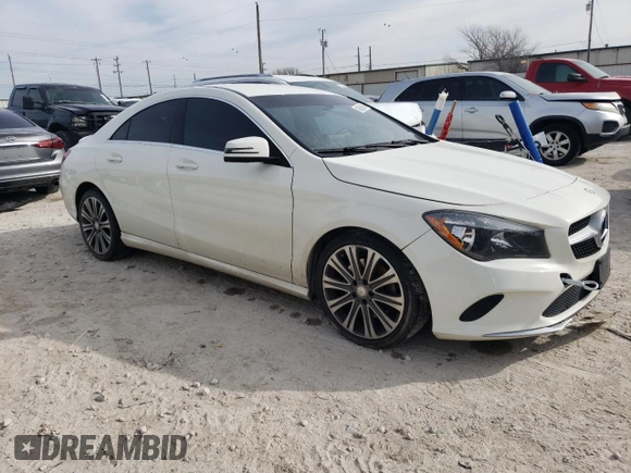 2017 Mercedes-Benz CLA 250 with VIN WDDSJ4EB0HN411183, listed as a Copart auction lot 42693994 with 53,606 mi miles and . Bid and sale history available at DreamBid. Image 4.