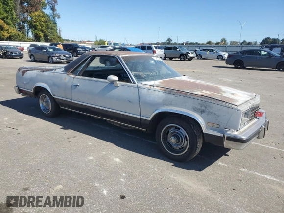 1982 Chevrolet El Camino z VIN 1GCCW80K1CR129344, wystawiony jako Copart lot #77126034 z przebiegiem 295 869 mil mil oraz Szkoda całkowita • Salvage title. Historia ofert i sprzedaży dostępna na DreamBid. Obrazek 4.