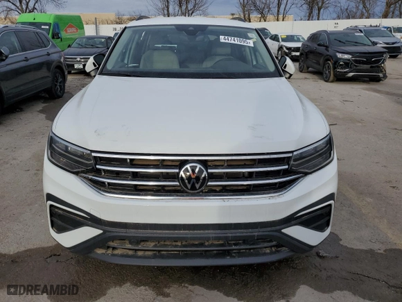 2024 Volkswagen Tiguan S with VIN 3VVRB7AX8RM189529, listed as a Copart auction lot 44741095 with 0 mi miles and Salvage Title. Bid and sale history available at carsss.com. Image 5.