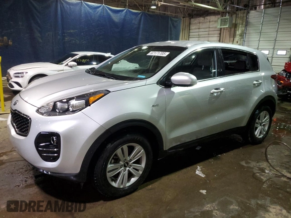 2018 Kia Sportage LX with VIN KNDPMCAC7J7490202, listed as a Copart auction lot 52171705 with 84,693 mi miles and Clean Title. Bid and sale history available at carsss.com. Image 1.
