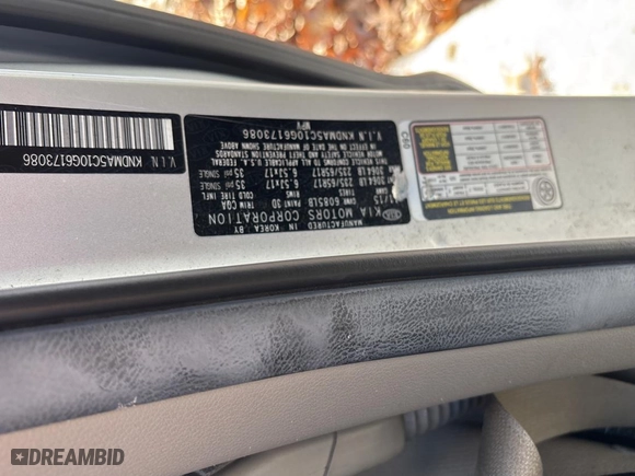 2016 Kia Sedona L with VIN KNDMA5C10G6173086, listed as a Copart auction lot 48915635 with 95,136 mi miles and Clean Title. Bid and sale history available at carsss.com. Image 10.