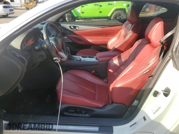 2017 Infiniti Q60 Red Sport 400 with VIN JN1FV7EK4HM611090, listed as a Copart auction lot 75608424 with 96,326 mi miles and Salvage title. Bid and sale history available at DreamBid. Image 7.