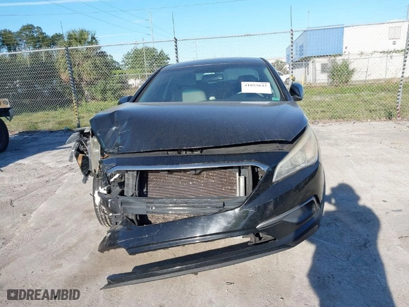 2016 Hyundai Sonata 2.4L SE with VIN 5NPE24AF4GH340064, listed as a IAAI auction lot 41853643 with 1 mi miles. Bid and sale history available at carsss.com. Image 11.