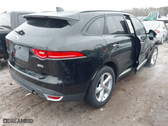 2018 Jaguar F-PACE 25t Premium with VIN SADCJ2FX0JA293960, listed as a IAAI auction lot 41099021 with 76,916 mi miles. Bid and sale history available at carsss.com. Image 4.