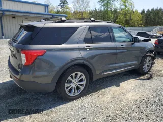 2020 Ford Explorer XLT with VIN 1FMSK8DH7LGA61080, listed as a Copart auction lot 52371865 with 74,027 mi miles and Salvage Title. Bid and sale history available at DreamBid. Image 3.