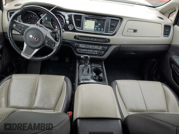 2016 Kia Sedona SX-L with VIN KNDME5C19G6138311, listed as a Copart auction lot 49214375 with 68,500 mi miles and Salvage Title. Bid and sale history available at carsss.com. Image 8.