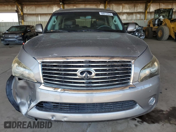 2012 Infiniti QX56 7-passenger with VIN JN8AZ2NE1C9020532, listed as a Copart auction lot 68012654 with 141,470 mi miles and Salvage Title. Bid and sale history available at carsss.com. Image 5.