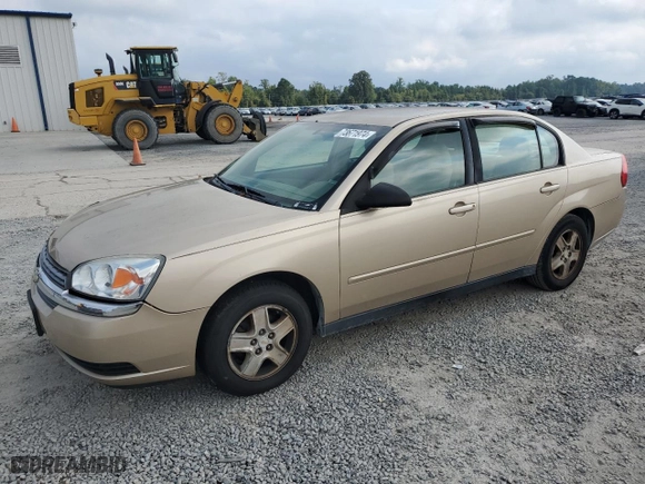 2005 Chevrolet Malibu LS with VIN 1G1ZT52825F254014, listed as a Copart auction lot 73671974 with 120,480 mi miles and Salvage Title. Bid and sale history available at carsss.com. Image 1.
