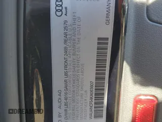 2019 Audi A5 Sportback Premium with VIN WAUANCF54KA063607, listed as a Copart auction lot 76295633 with 126,408 mi miles. Bid and sale history available at carsss.com. Image 12.