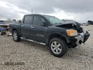 2013 Nissan Titan Pro-4X with VIN 1N6BA0ECXDN313300, listed as a Copart auction lot 46987125 with 174,432 mi miles and Salvage title. Bid and sale history available at DreamBid. Image 4.