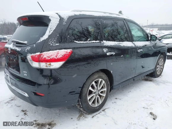 2014 Nissan Pathfinder S with VIN 5N1AR2MM7EC727589, listed as a IAAI auction lot 41360143 with 76,268 mi miles. Bid and sale history available at carsss.com. Image 4.