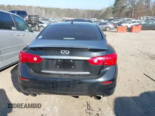 2014 Infiniti Q50 Hybrid Premium with VIN JN1AV7APXEM690577, listed as a IAAI auction lot 41493689 with 89,337 mi miles and . Bid and sale history available at DreamBid. Image 16.