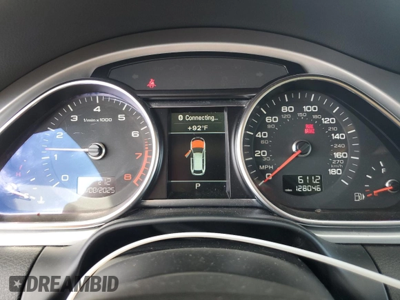2013 Audi Q7 3.0T Premium Plus with VIN WA1LGAFE0DD000932, listed as a Copart auction lot 52068865 with 128,046 mi miles and Salvage Title. Bid and sale history available at carsss.com. Image 9.