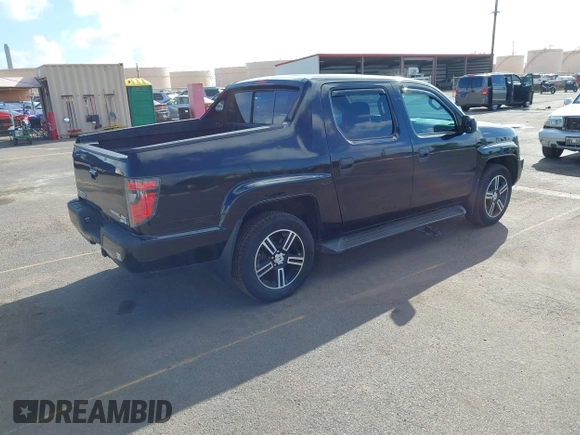2013 Honda Ridgeline Sport with VIN 5FPYK1F70DB011814, listed as a IAAI auction lot 41689579 with 136,251 mi miles and . Bid and sale history available at DreamBid. Image 4.